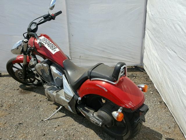 JH2SC6149BK001036 - 2011 HONDA VT1300 CX RED photo 3