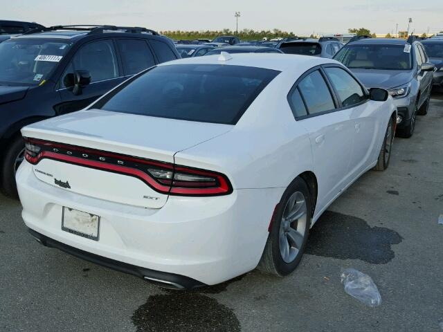 2C3CDXHG3GH292961 - 2016 DODGE CHARGER SX WHITE photo 4