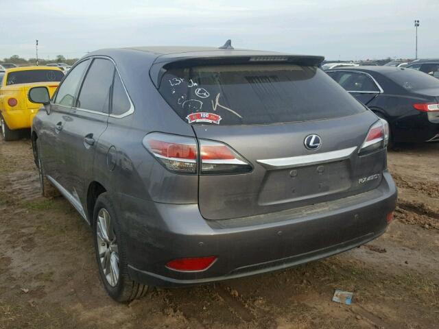 JTJZB1BA9D2411904 - 2013 LEXUS RX GRAY photo 3