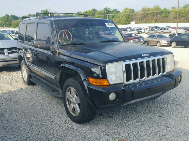 1J8HG58N66C141392 - 2006 JEEP COMMANDER BLACK photo 1