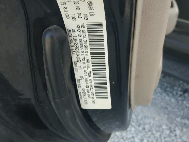 1J8HG58N66C141392 - 2006 JEEP COMMANDER BLACK photo 10