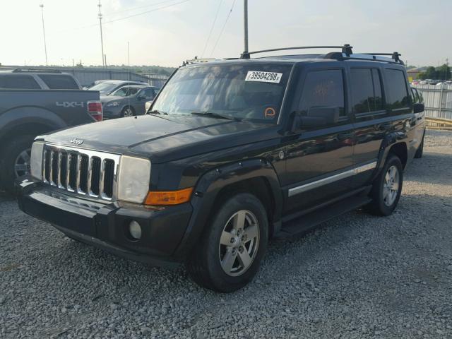 1J8HG58N66C141392 - 2006 JEEP COMMANDER BLACK photo 2