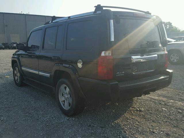1J8HG58N66C141392 - 2006 JEEP COMMANDER BLACK photo 3