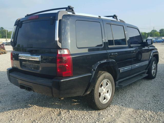 1J8HG58N66C141392 - 2006 JEEP COMMANDER BLACK photo 4