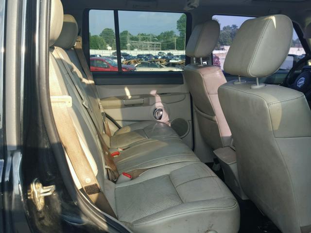 1J8HG58N66C141392 - 2006 JEEP COMMANDER BLACK photo 6