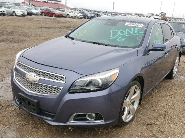 1G11J5SX9DF256223 - 2013 CHEVROLET MALIBU BLUE photo 2