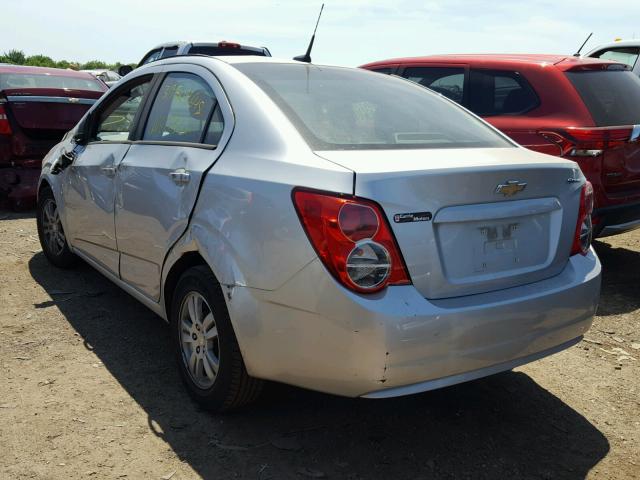 1G1JA5SH0C4219791 - 2012 CHEVROLET SONIC LS SILVER photo 3