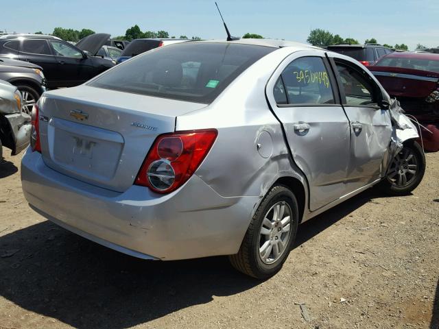 1G1JA5SH0C4219791 - 2012 CHEVROLET SONIC LS SILVER photo 4