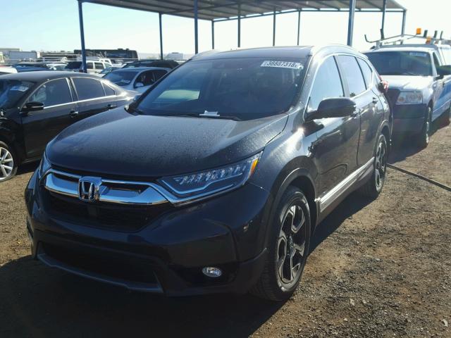 2HKRW1H99JH502461 - 2018 HONDA CR-V TOURI GRAY photo 2