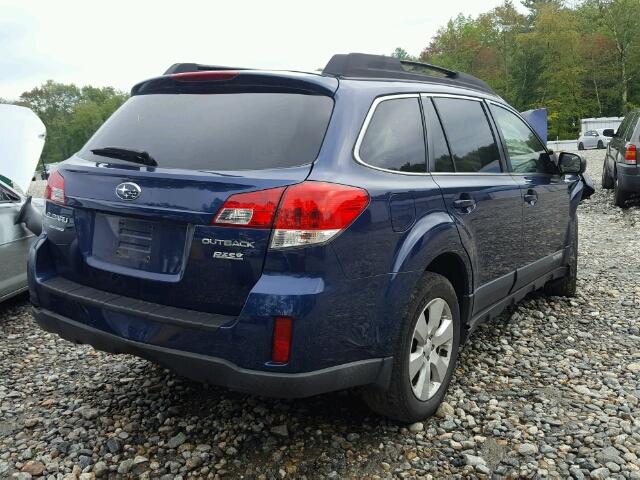 4S4BRBCC2B3427130 - 2011 SUBARU OUTBACK 2. BLUE photo 4