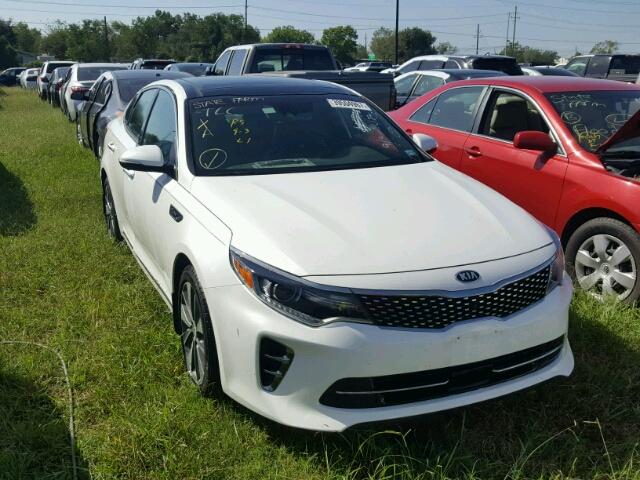 5XXGV4L21GG052170 - 2016 KIA OPTIMA SXL WHITE photo 1