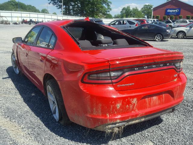 2C3CDXCT4JH122278 - 2018 DODGE CHARGER R/ RED photo 3