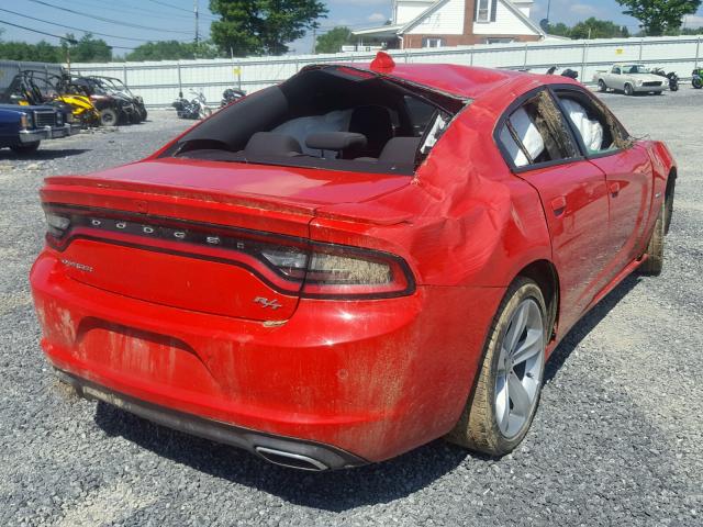 2C3CDXCT4JH122278 - 2018 DODGE CHARGER R/ RED photo 4
