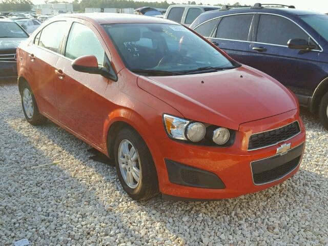 1G1JC5SH1C4144805 - 2012 CHEVROLET SONIC LT ORANGE photo 1