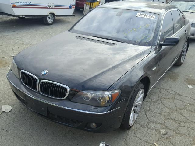 WBAHL83598DT13873 - 2008 BMW 750I BLACK photo 2