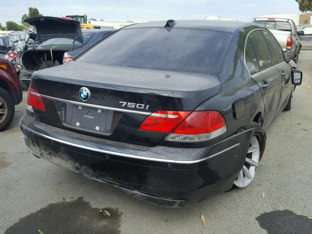 WBAHL83598DT13873 - 2008 BMW 750I BLACK photo 4