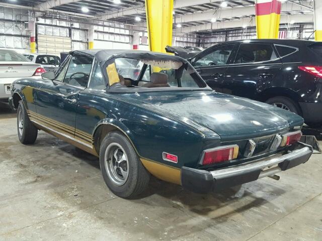 124CS10111264 - 1976 FIAT 124 SPIDER GREEN photo 3