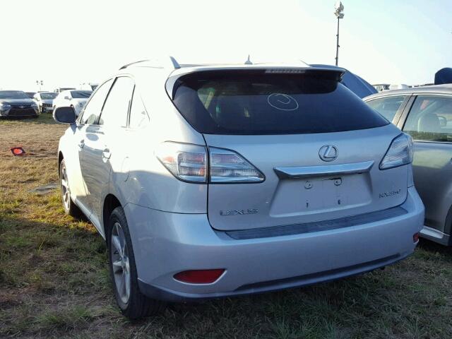 2T2ZK1BA8AC002191 - 2010 LEXUS RX GRAY photo 3