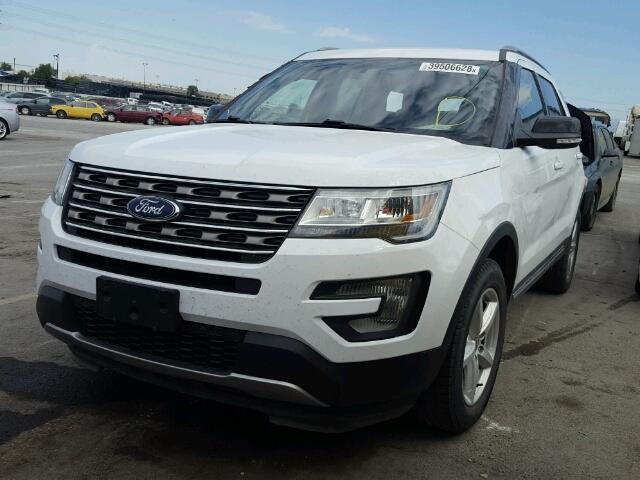 1FM5K8D87GGC48368 - 2016 FORD EXPLORER X WHITE photo 2