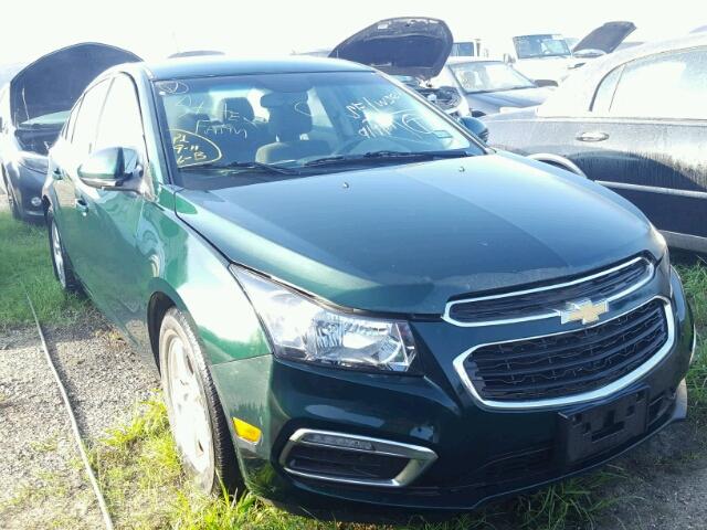 1G1PC5SB1F7159653 - 2015 CHEVROLET CRUZE GREEN photo 1