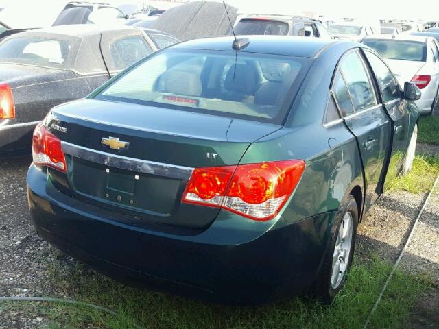 1G1PC5SB1F7159653 - 2015 CHEVROLET CRUZE GREEN photo 4