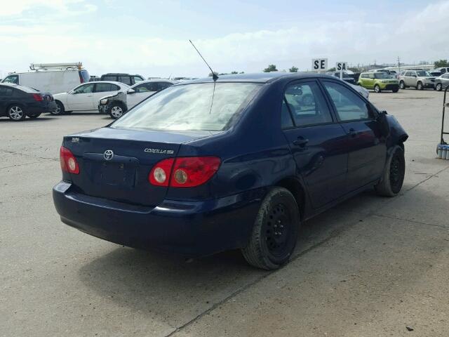 1NXBR32E48Z022799 - 2008 TOYOTA COROLLA CE BLUE photo 4