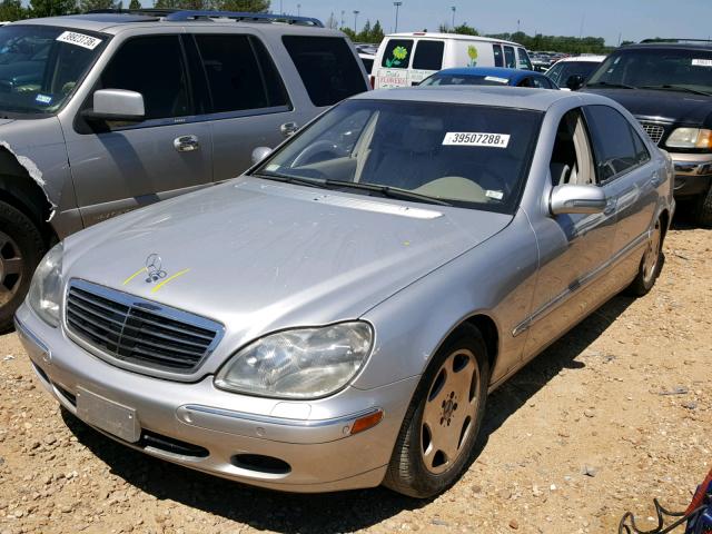 WDBNG78J42A298202 - 2002 MERCEDES-BENZ S 600 SILVER photo 2