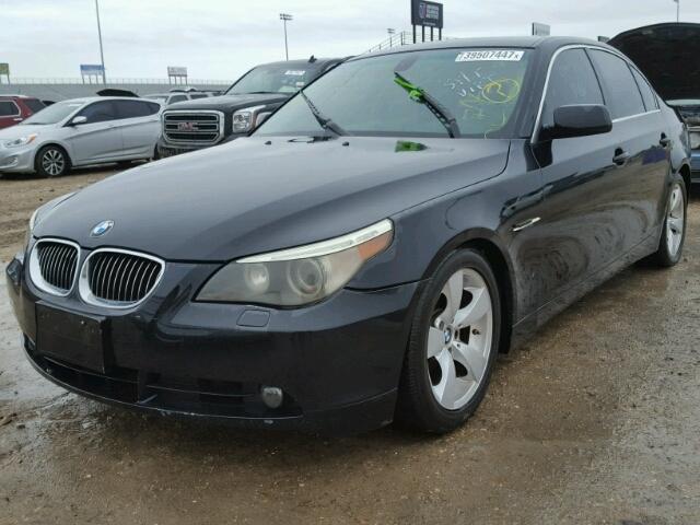 WBANE73587CM52341 - 2007 BMW 530 I BLACK photo 2