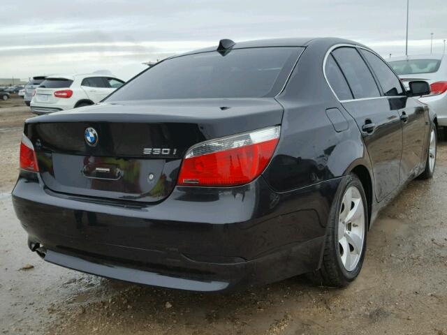 WBANE73587CM52341 - 2007 BMW 530 I BLACK photo 4