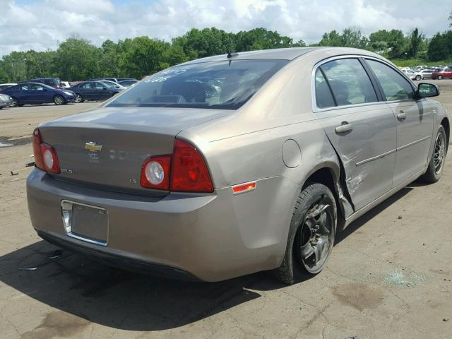 1G1ZG57B18F179237 - 2008 CHEVROLET MALIBU LS GOLD photo 4
