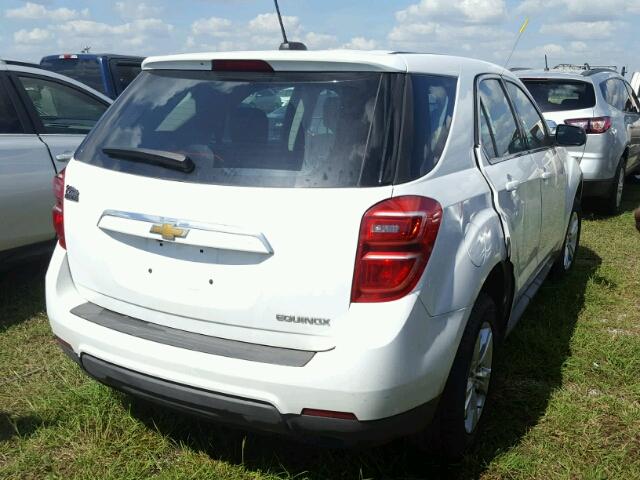 2GNALBEK4G1117524 - 2016 CHEVROLET EQUINOX WHITE photo 4