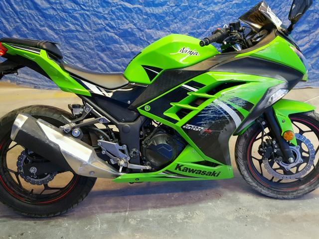 JKAEX8B11EA007511 - 2014 KAWASAKI EX300 B GREEN photo 9