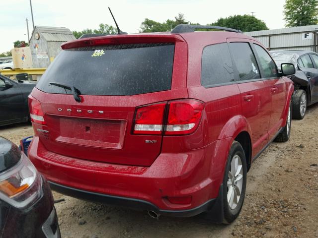 3C4PDCBG2DT577488 - 2013 DODGE JOURNEY SX RED photo 4