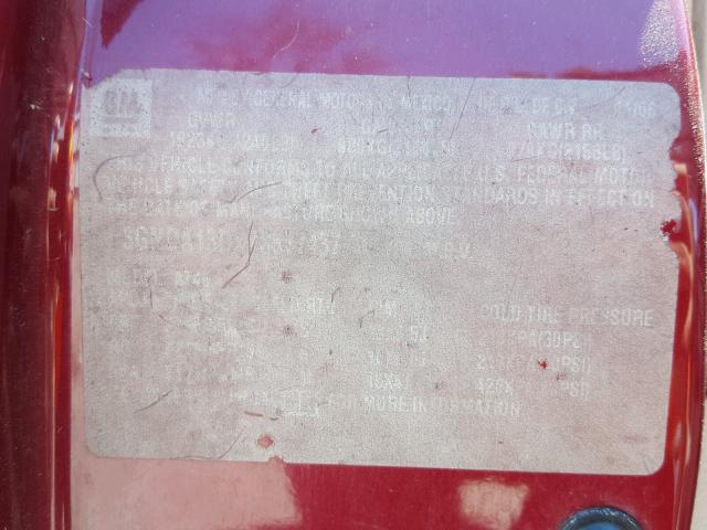 3GNDA13DX7S577437 - 2007 CHEVROLET HHR LS MAROON photo 10