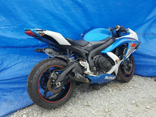 JS1GR7LA492103287 - 2009 SUZUKI GSX-R750 BLUE photo 4