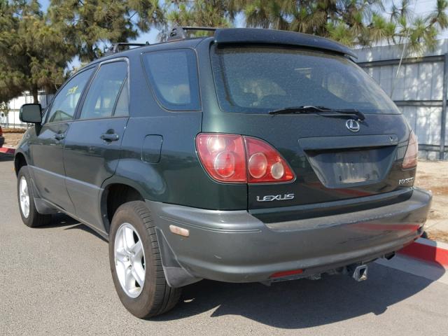 JT6HF10U3X0035790 - 1999 LEXUS RX 300 GREEN photo 3