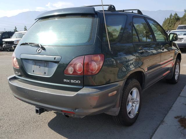 JT6HF10U3X0035790 - 1999 LEXUS RX 300 GREEN photo 4