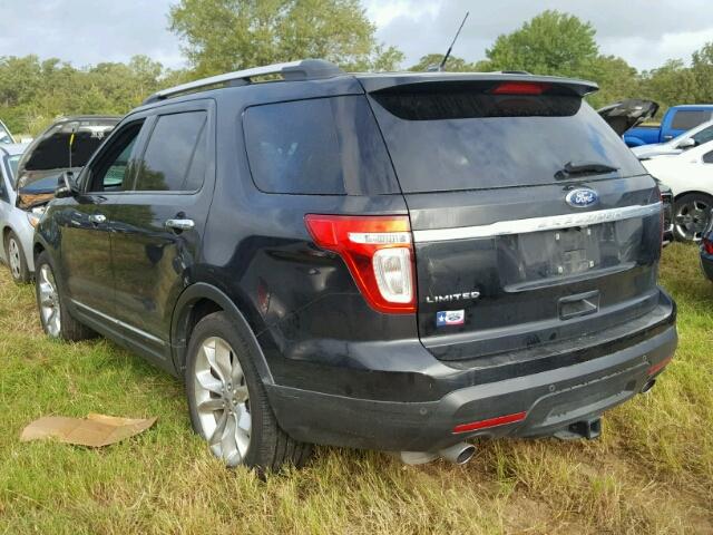 1FMHK7F88BGA65087 - 2011 FORD EXPLORER BLUE photo 3