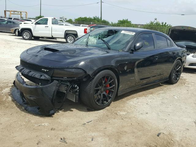 2C3CDXL91GH323536 - 2016 DODGE CHARGER SR BLACK photo 2