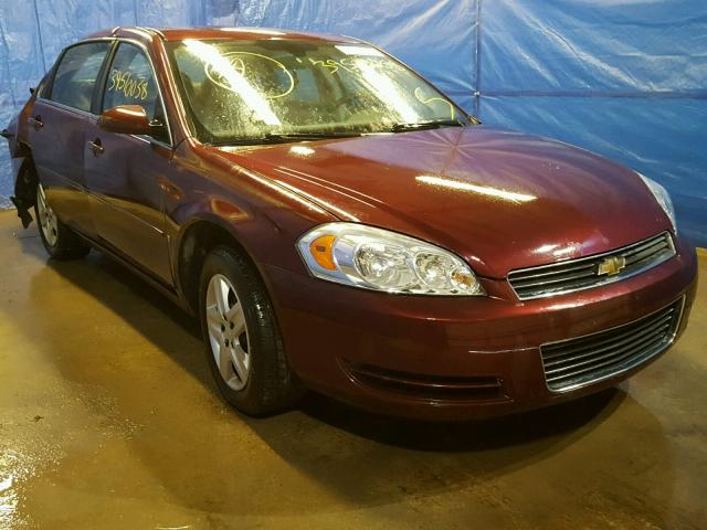 2G1WB58K279255054 - 2007 CHEVROLET IMPALA LS MAROON photo 1