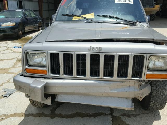 1J4FT58S21L606513 - 2001 JEEP CHEROKEE C SILVER photo 9