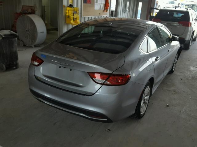 1C3CCCAB3FN603997 - 2015 CHRYSLER 200 LIMITE GRAY photo 4