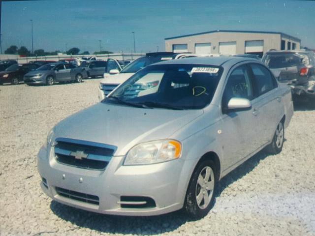 KL1TD56667B153952 - 2007 CHEVROLET AVEO BASE Күміс фото 2