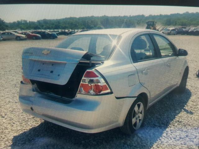 KL1TD56667B153952 - 2007 CHEVROLET AVEO BASE Күміс фото 4