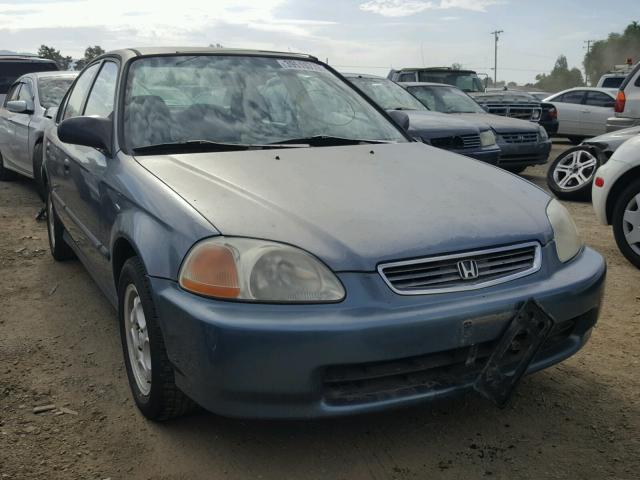 2HGEJ6521VH519224 - 1997 HONDA CIVIC DX BLUE photo 1