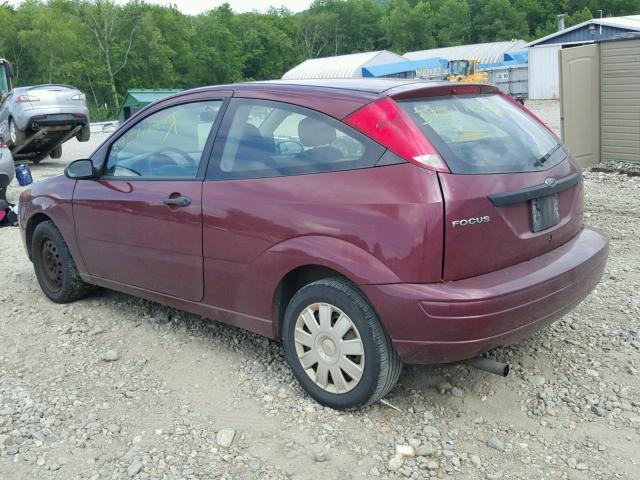 1FAFP31NX7W224083 - 2007 FORD FOCUS ZX3 RED photo 3
