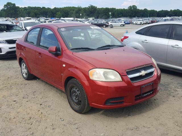 KL1TD56668B072578 - 2008 CHEVROLET AVEO BASE Կարմիր լուսանկար 1