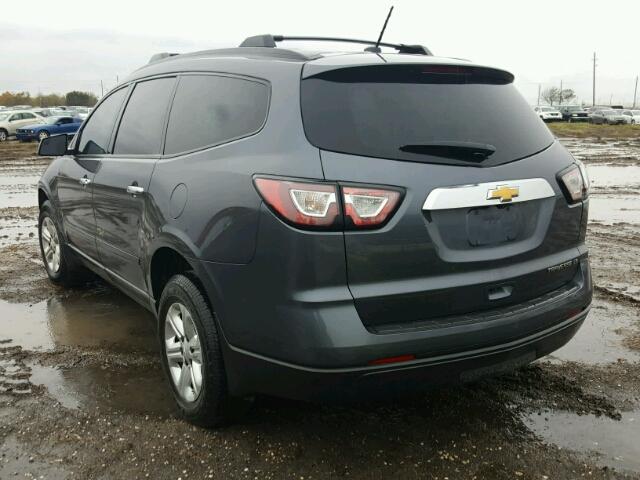 1GNKRFED0DJ132910 - 2013 CHEVROLET TRAVERSE GRAY photo 3