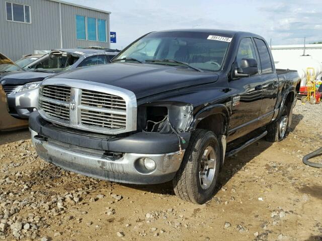 3D7KS28D07G811640 - 2007 DODGE RAM 2500 S BLACK photo 2