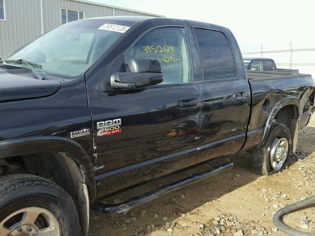 3D7KS28D07G811640 - 2007 DODGE RAM 2500 S BLACK photo 9